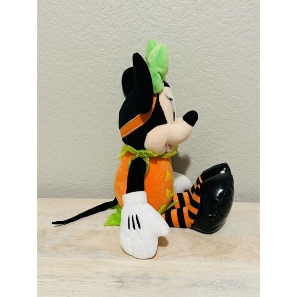 Disney Store Halloween 15” Minnie Mouse In Pumpkin Costume Plush Stuffed Animal - Picture 4 of 6